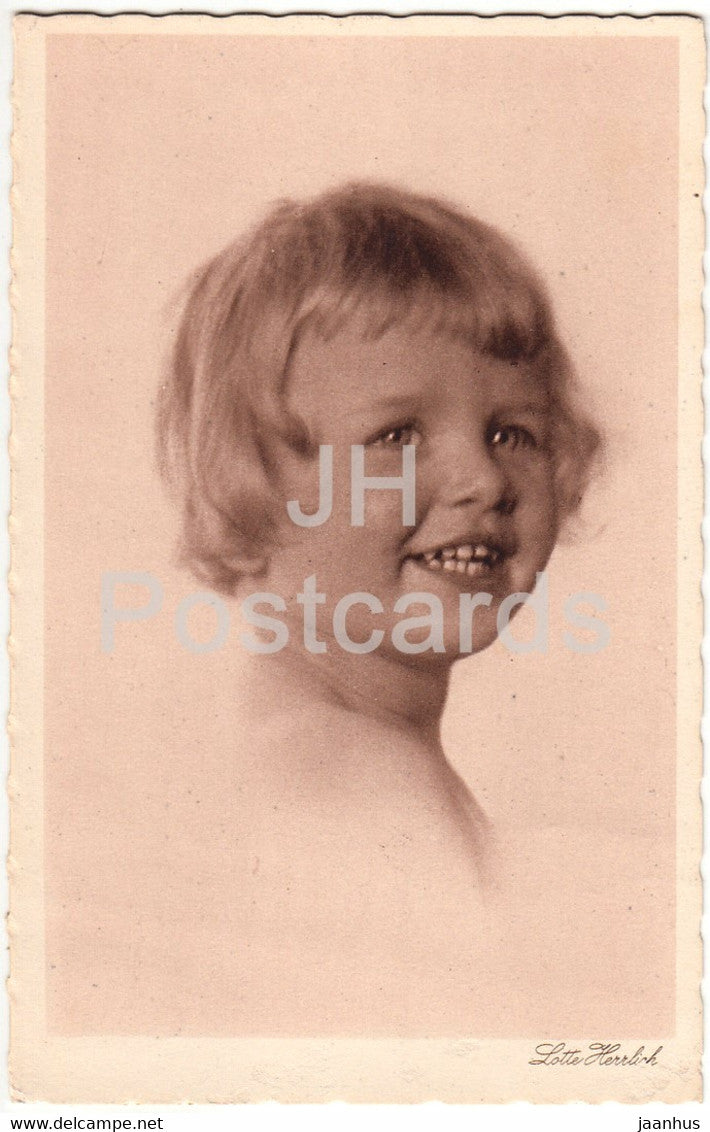 girl - Lotte Herrlich - Serie 63 - Waldemar Heldt - old postcard - Germany - 1931 - used - JH Postcards