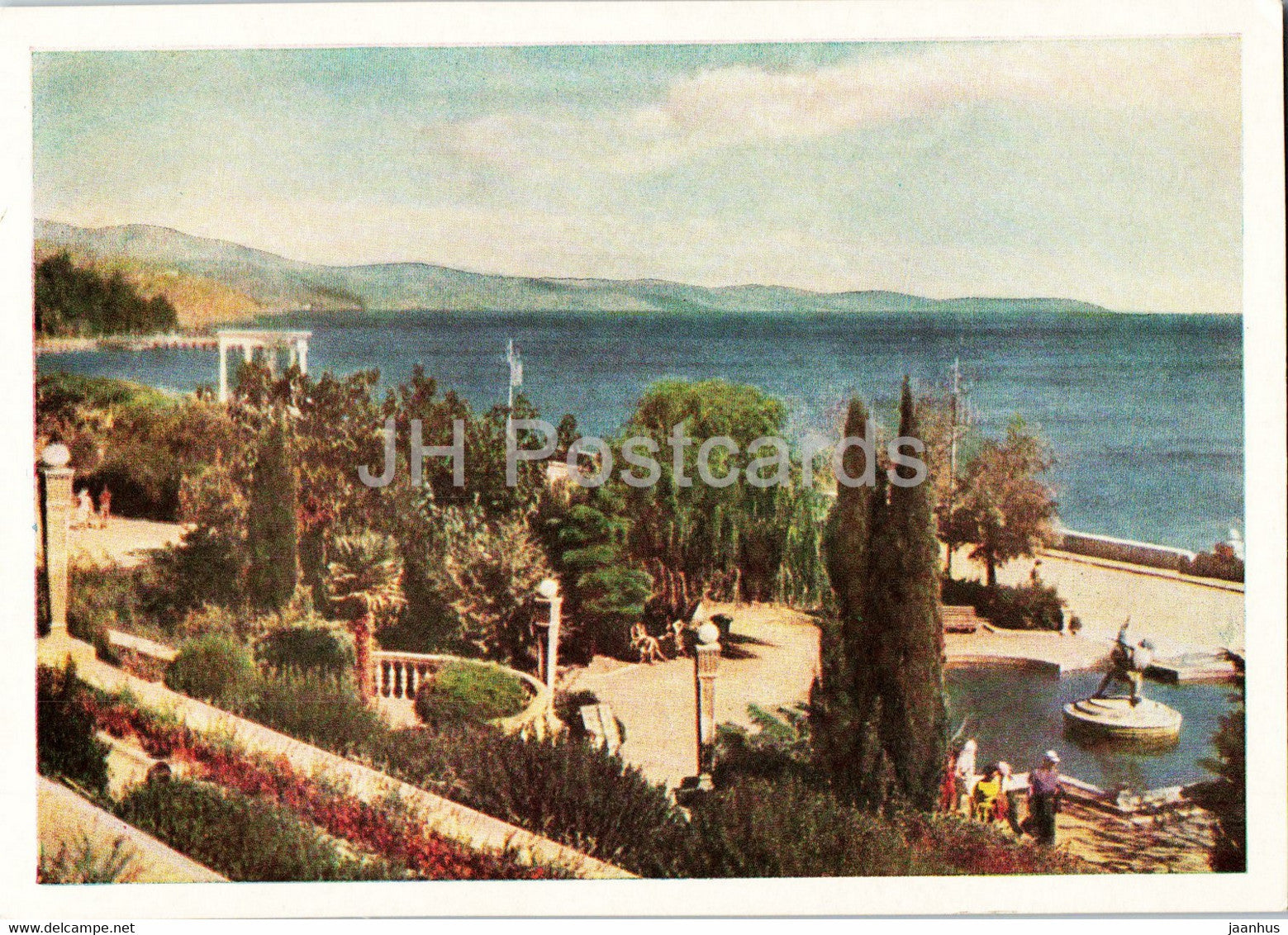 Alushta - Embankment - Black Sea Coast - 1961 - Ukraine USSR - unused - JH Postcards