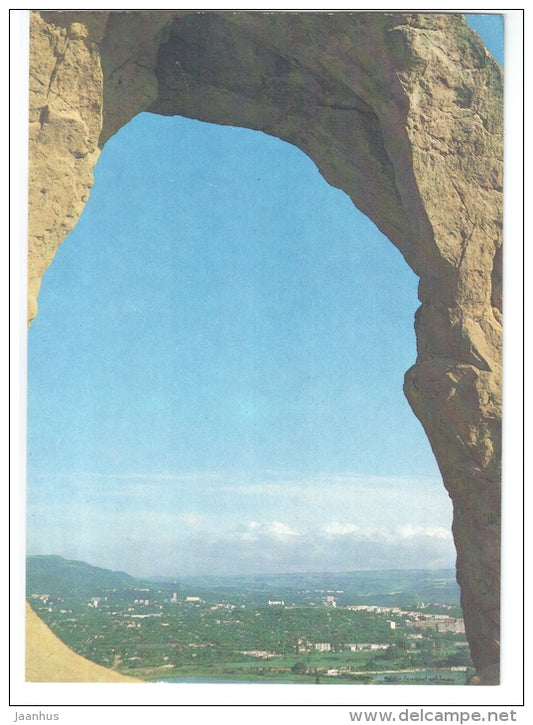 view of the city from the Koltso mountain - Kislovodsk - 1982 - Russia USSR - unused - JH Postcards