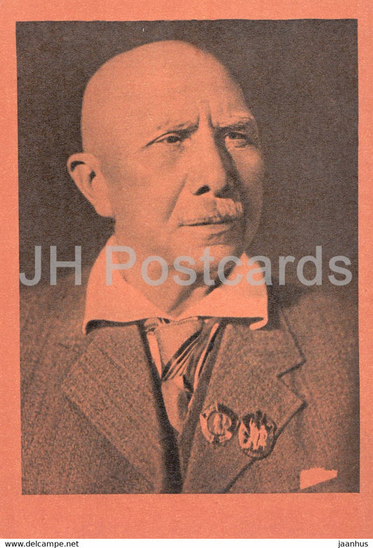 Russian writer Alexander Serafimovich - 1940s - 1962 - Russia USSR - unused - JH Postcards