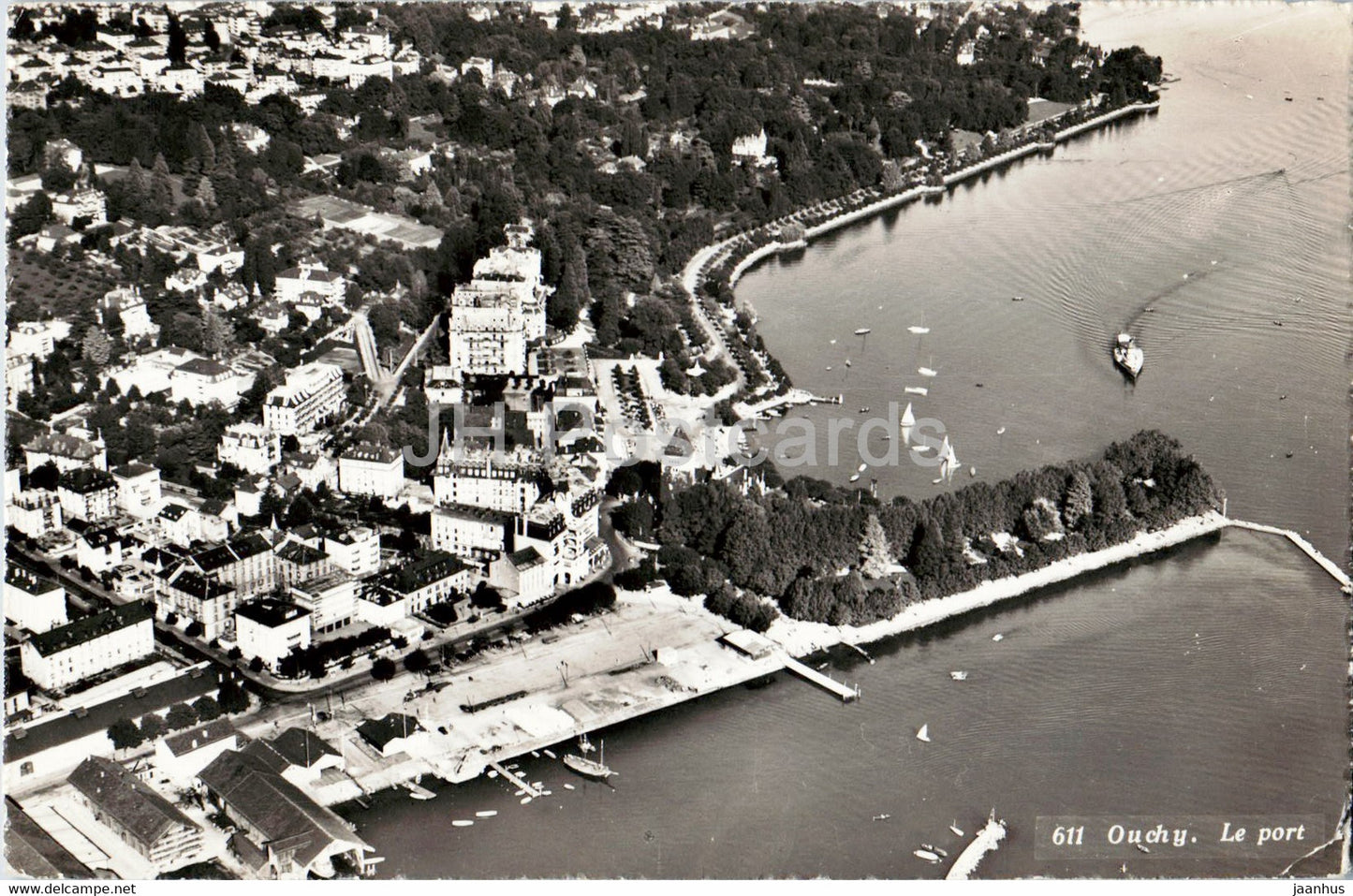 Ouchy - Le Port - 611 - old postcard - 1959 - Switzerland - used - JH Postcards