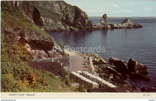 Torquay - Anstey's Cove - KT 118 - United Kingdom - England - unused - JH Postcards