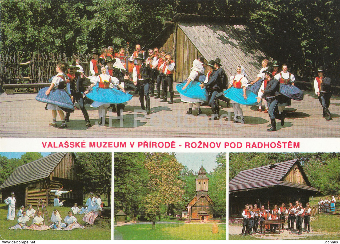 Valasske muzeum v prirode - Roznov Pod Radhostem - Wallachian Open Air Museum - 3 - folk costume - Czech Republic - used - JH Postcards