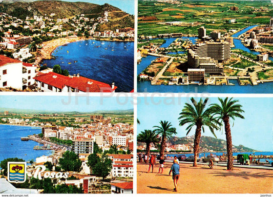 Costa Brava - Rosas - Varios Aspectos - multiview - Spain - used - JH Postcards