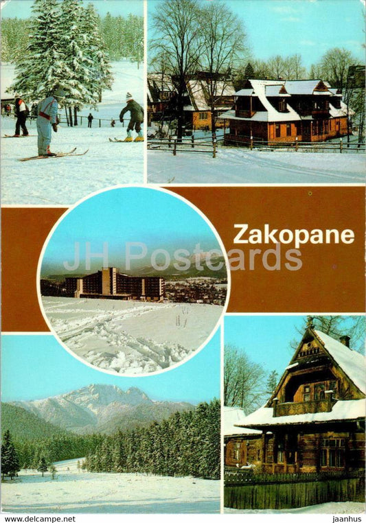 Zakopane - Muzeum Karola Szymanowskiego Atma - hotel Kasprowy - multiview - Poland - unused - JH Postcards