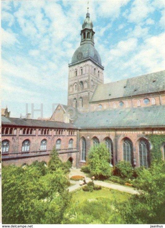 Old Riga - Courtyard of the Riga Dom Church - 1963 - Latvia USSR - unused - JH Postcards