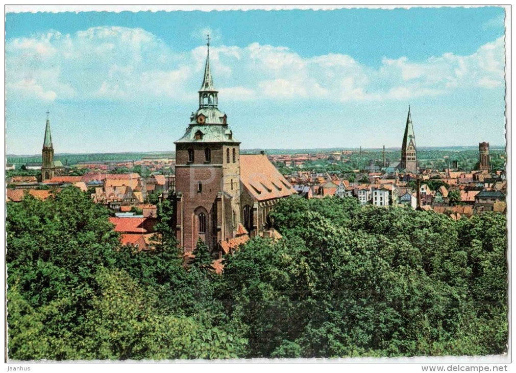 Lüneburg - Blick vom Kalkberg - Germany - 1965 gelaufen - JH Postcards