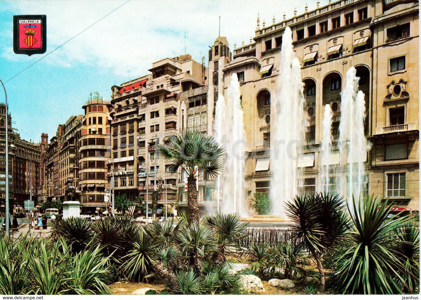 Valencia - Plaza del Caudillo - square - 1020 - Spain - unused - JH Postcards