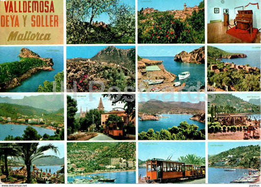 Valldemosa - Deya y Soller - Mallorca - multiview - 6116 - Spain - used - JH Postcards