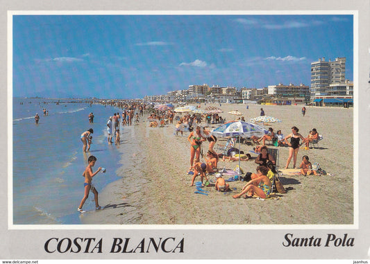 Costa Blanca - Santa Pola - Playa Lissa - Lissa beach - 1999 - Spain - used - JH Postcards