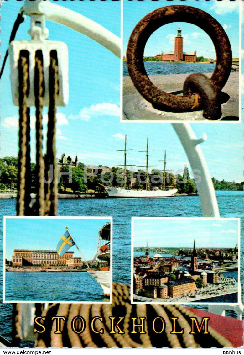 Stockholm - multiview - 130/72 - Sweden - used - JH Postcards