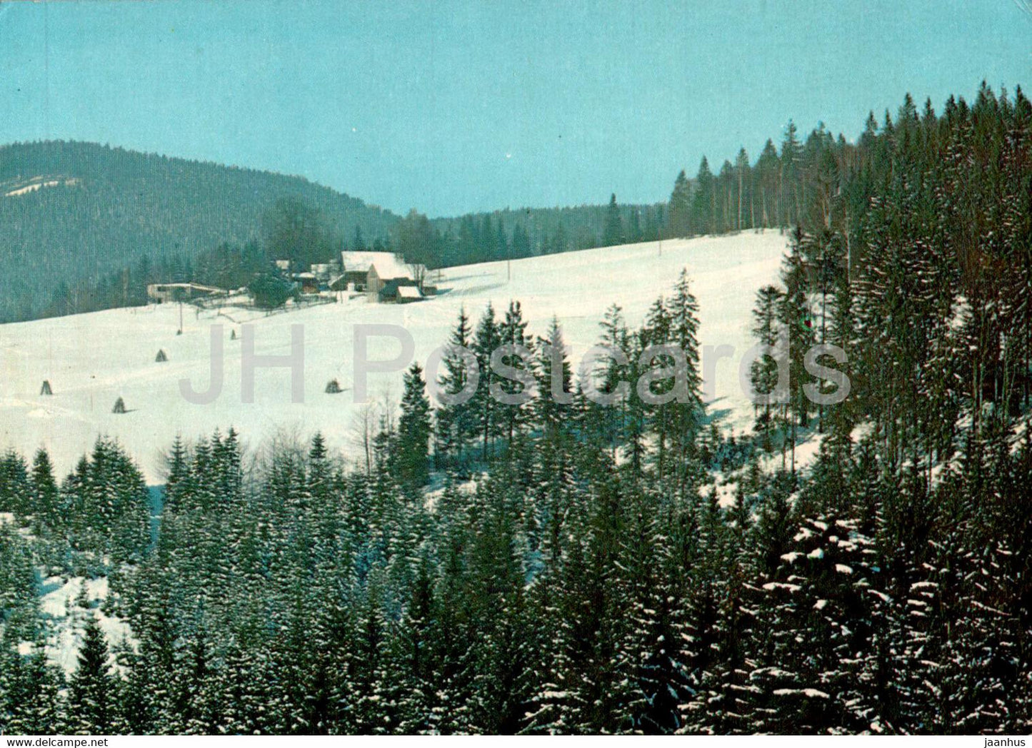 Beskid Slaski - Krajobraz zimowy okolic istebnej - Winter landscape in the vicinity of Istebna - Poland - unused - JH Postcards