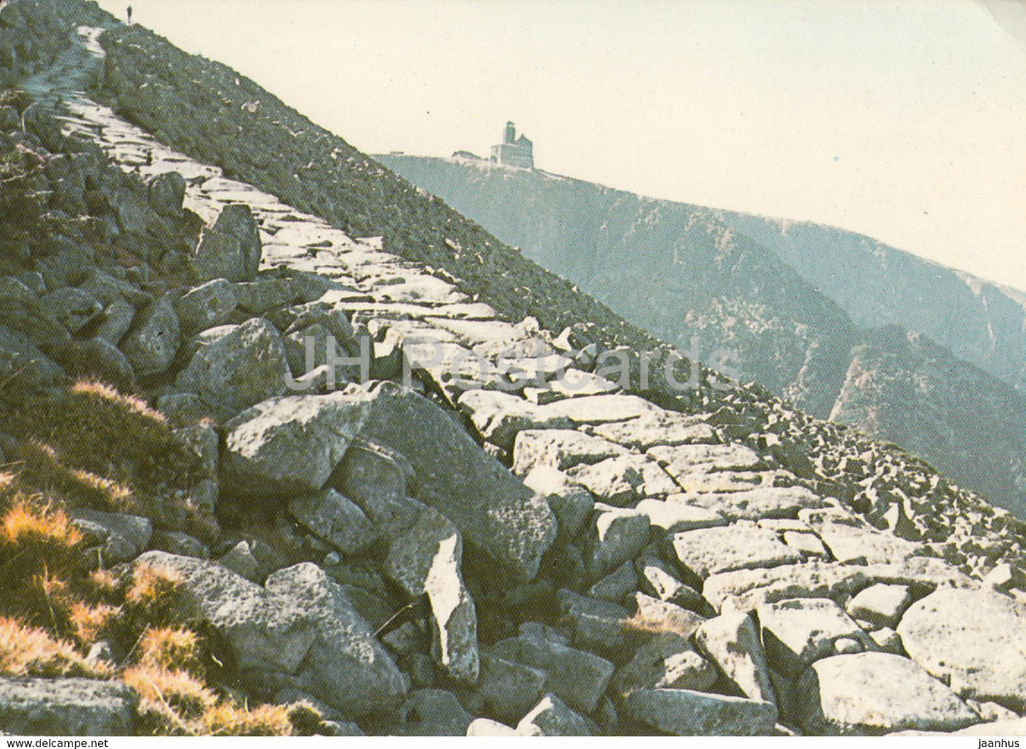 Karkonosze - The road to Wielki Szyszak - Poland - used - JH Postcards