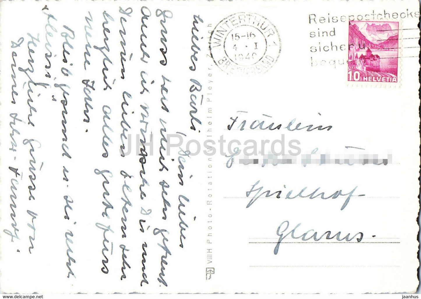 Winterthur - 3715 - 1949 - alte Postkarte - Schweiz - gebraucht