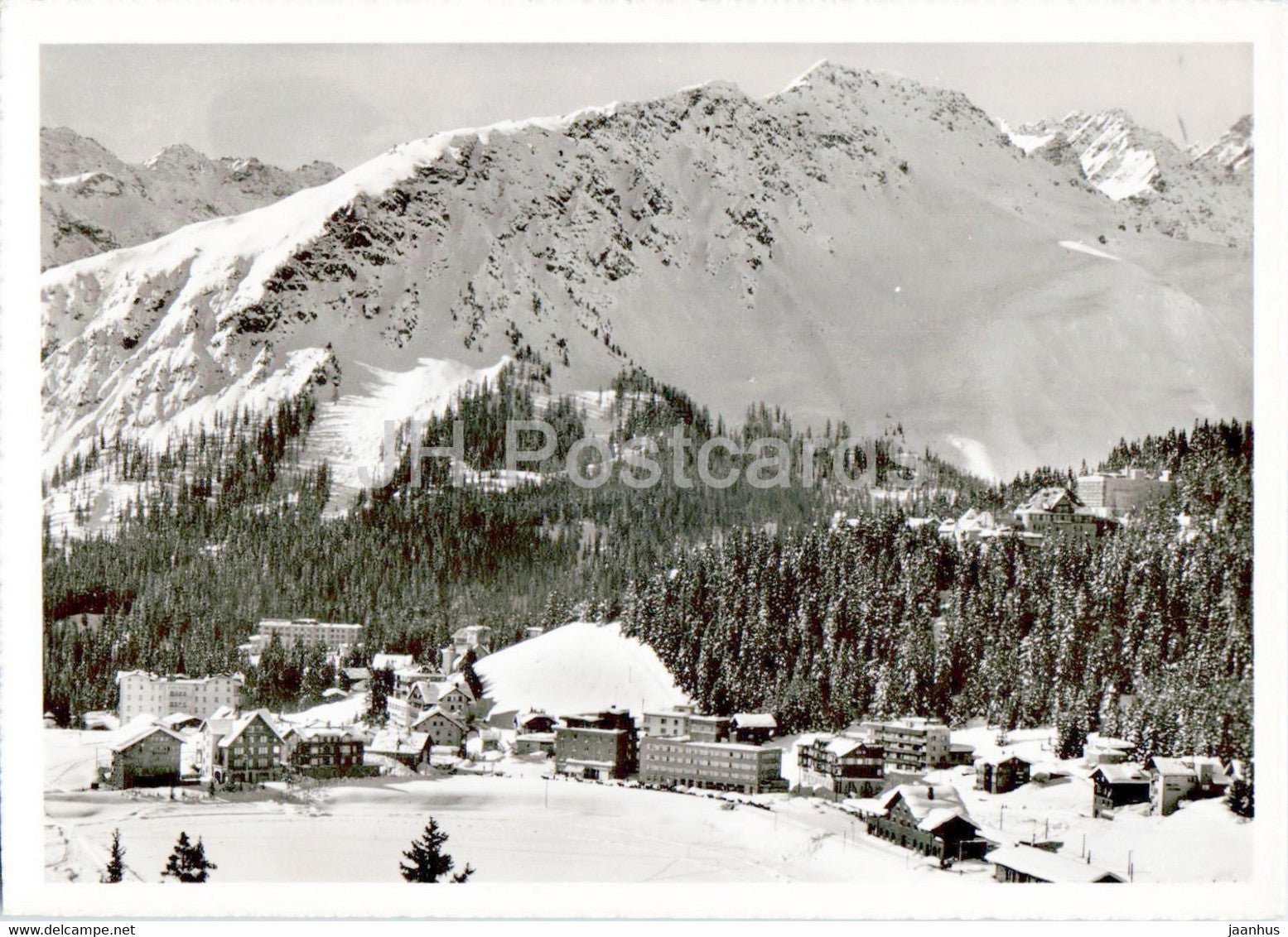 Arosa Bahnhof - 47 - old postcard - 1953 - Switzerland - used - JH Postcards