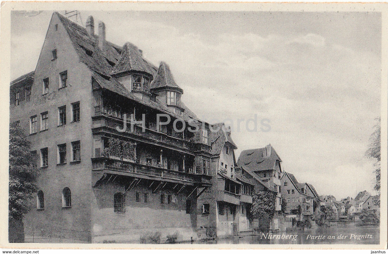 Nurnberg - Partie an der Pegnitz - Nuremberg - 30733 - old postcard - Germany - unused - JH Postcards