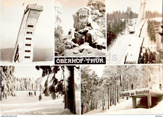 Oberhof - Thur - Schanze am Rennsteig - ski jumping hill - sport - Germany DDR - unused - JH Postcards