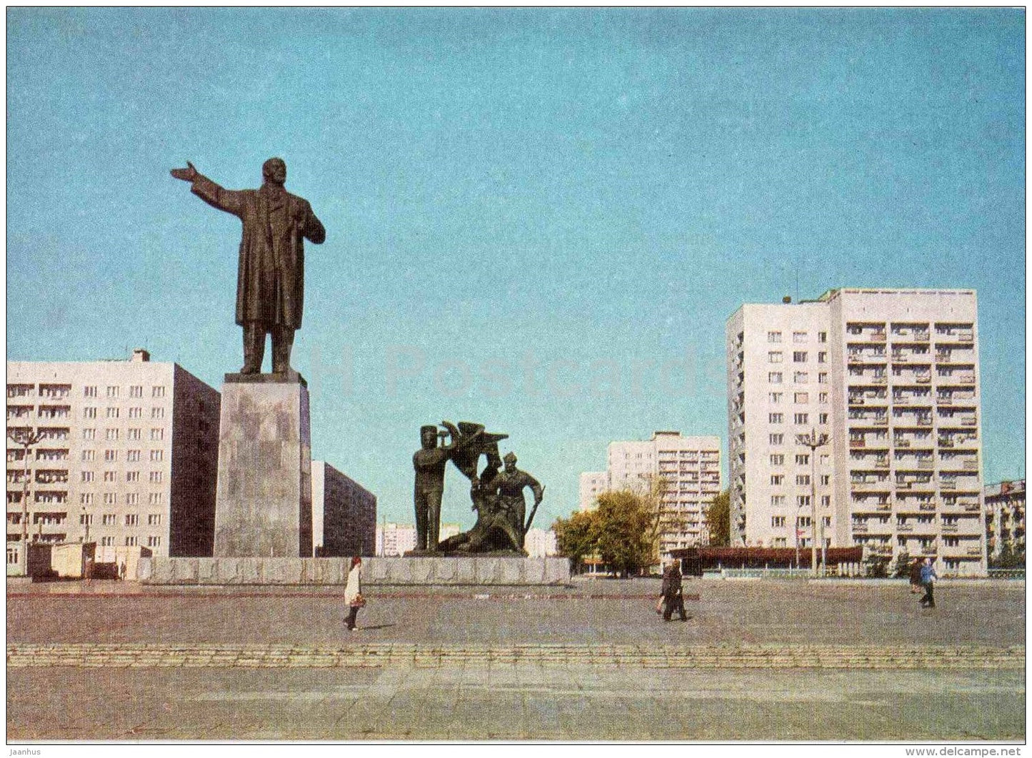 monument to Lenin - Gorky - Nizhny Novgorod - postal stationery - 1977 - Russia USSR - unused - JH Postcards