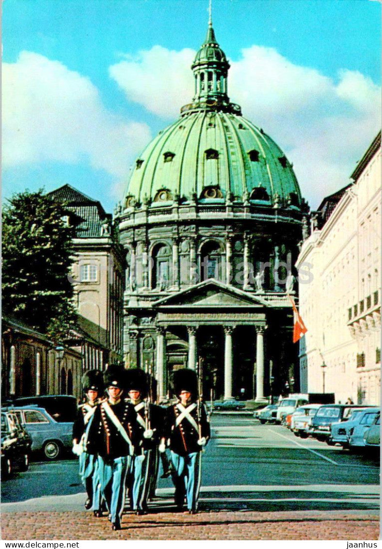 Copenhagen - Kobenhavn - Vagtaflosning - Marmorkirken - Relief of the Guard - Marble Church - 116 - Denmark - unused - JH Postcards