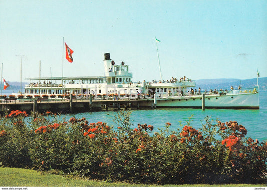 Zurichsee - Raddampfer Stadt Zurich - ship - steamer - 1663 - Switzerland - unused - JH Postcards