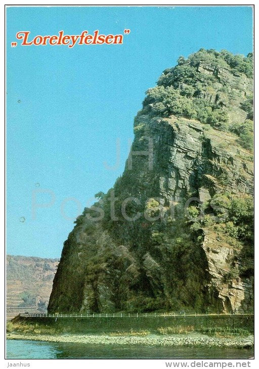 Loreleyfelsen - The Famous Lorelei Rock - 1991 gelaufen - JH Postcards