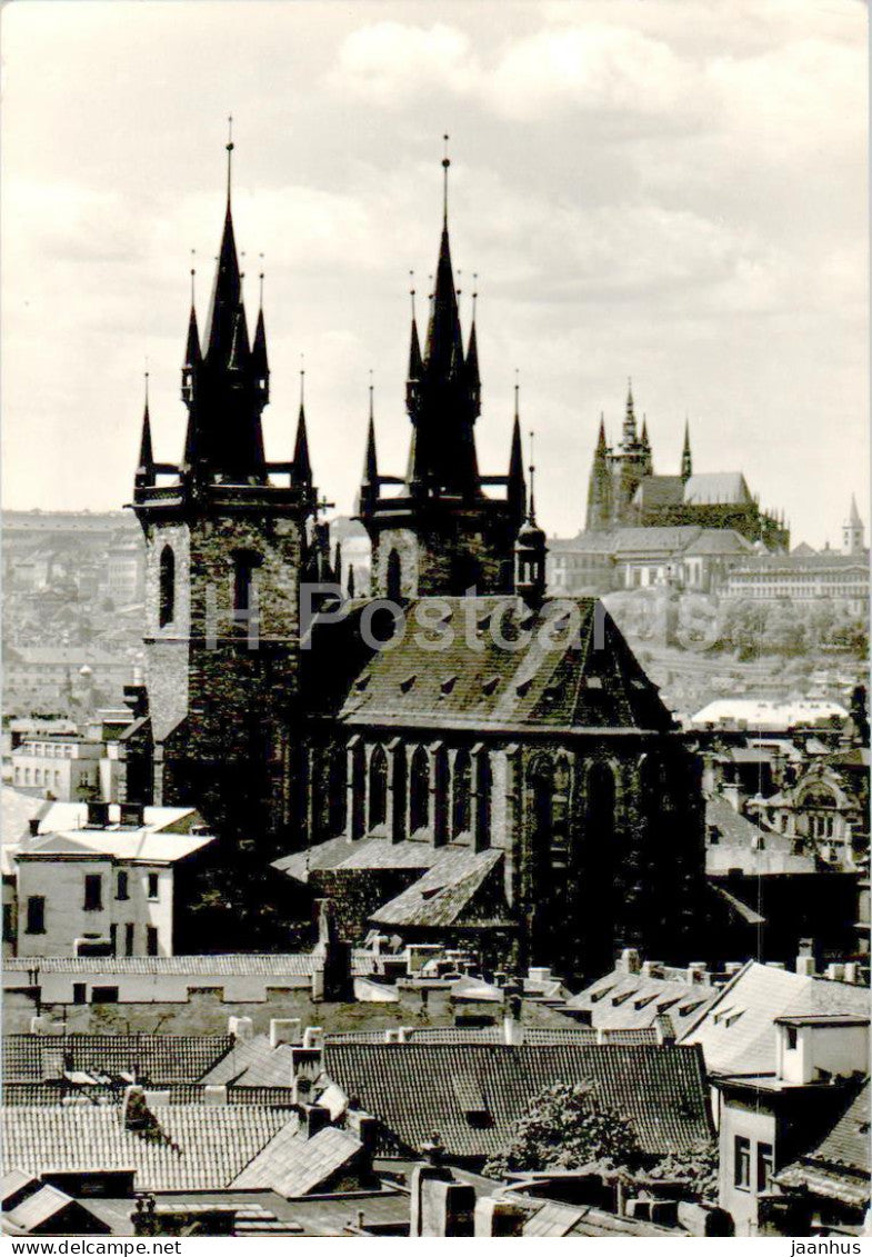 Praha - Prague - Tynsky chram - Tyn Church - 1967 - Czech Republic - Czechoslovakia - used - JH Postcards