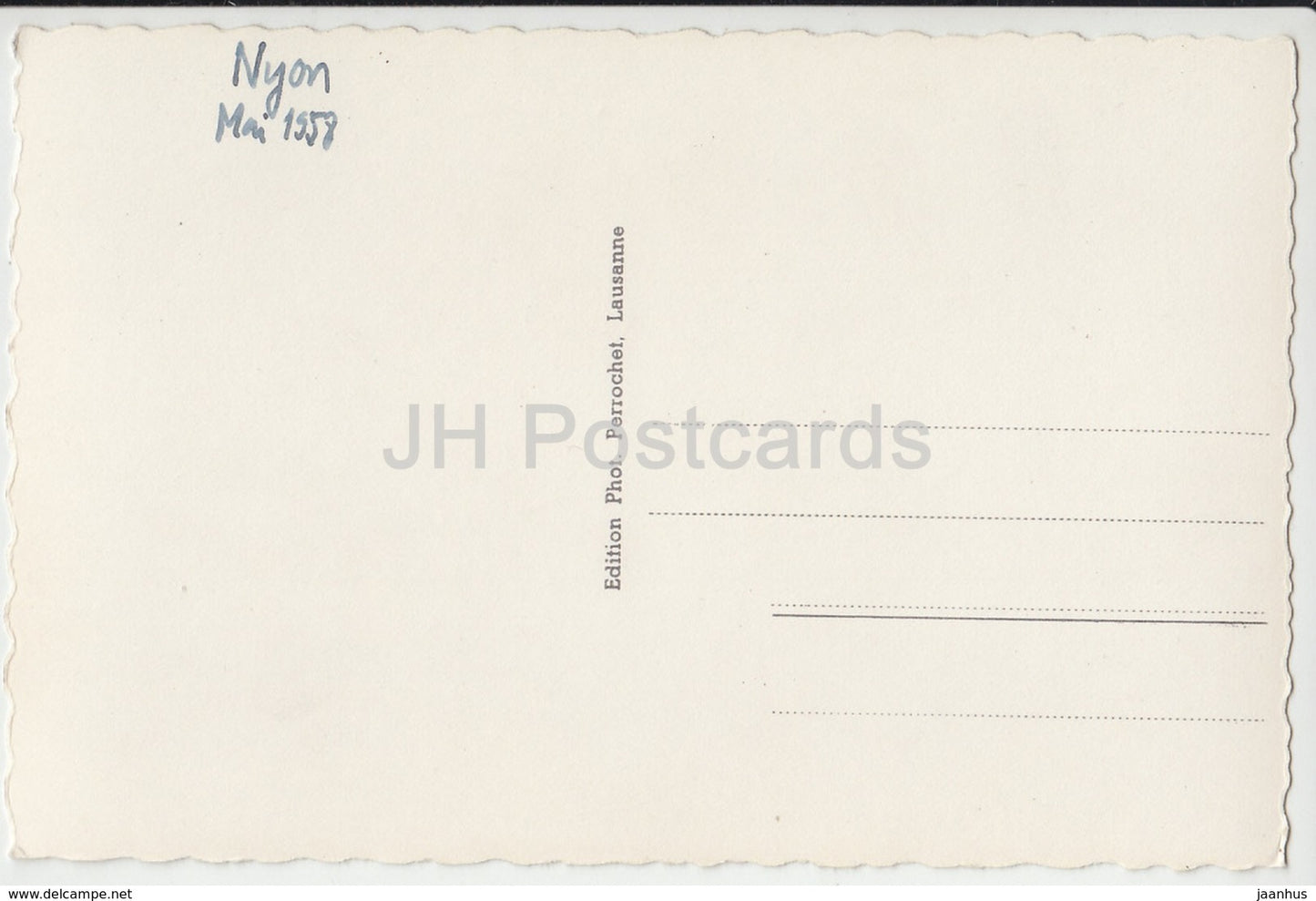 Nyon - Parc du Bourg de Rive - 13272 - Switzerland - 1958 - used