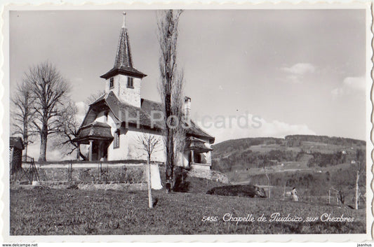 Chapelle de Puidoux sur Chexbres - chapel - 5455 - Switzerland - 1958 - used - JH Postcards