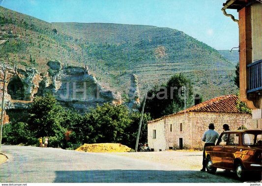 Covanera - Penas de Perenton - rocks - car - 2 - Spain - used - JH Postcards