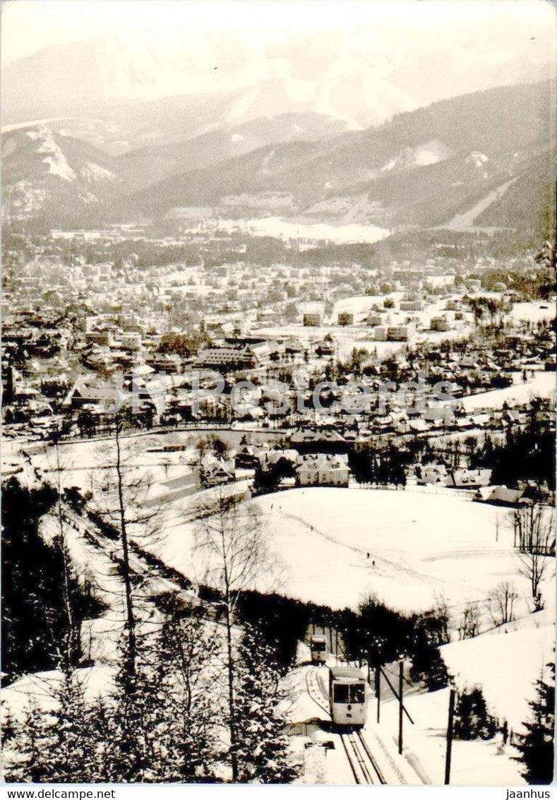 Zakopane - Widok z Gubalowki - funicular - 1974 - Poland - used - JH Postcards