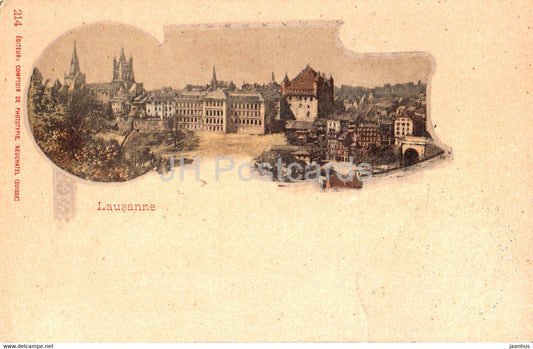 Lausanne - 214 - old postcard - 1902 - Switzerland - used - JH Postcards