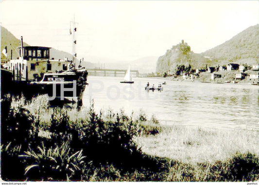 Usti nad Labem - Hrad Strekov - celkovy pohled - castle - ship Petr Bezruc 1967 - Czech Repubic - Czechoslovakia - used - JH Postcards