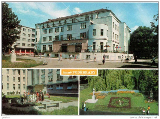 Lazne Podebrady - Libensky sanatorium - Czechoslovakia - Czech - used - JH Postcards