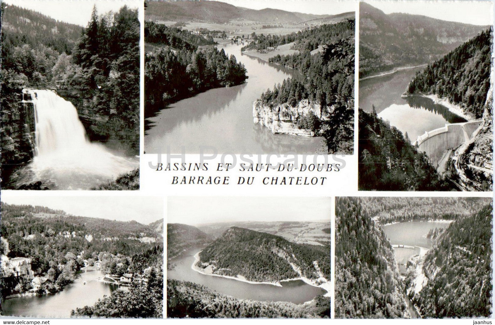 Bassins et Saut Du Doubs - Barrage du Chatelot - 10589 - Switzerland - unused - JH Postcards