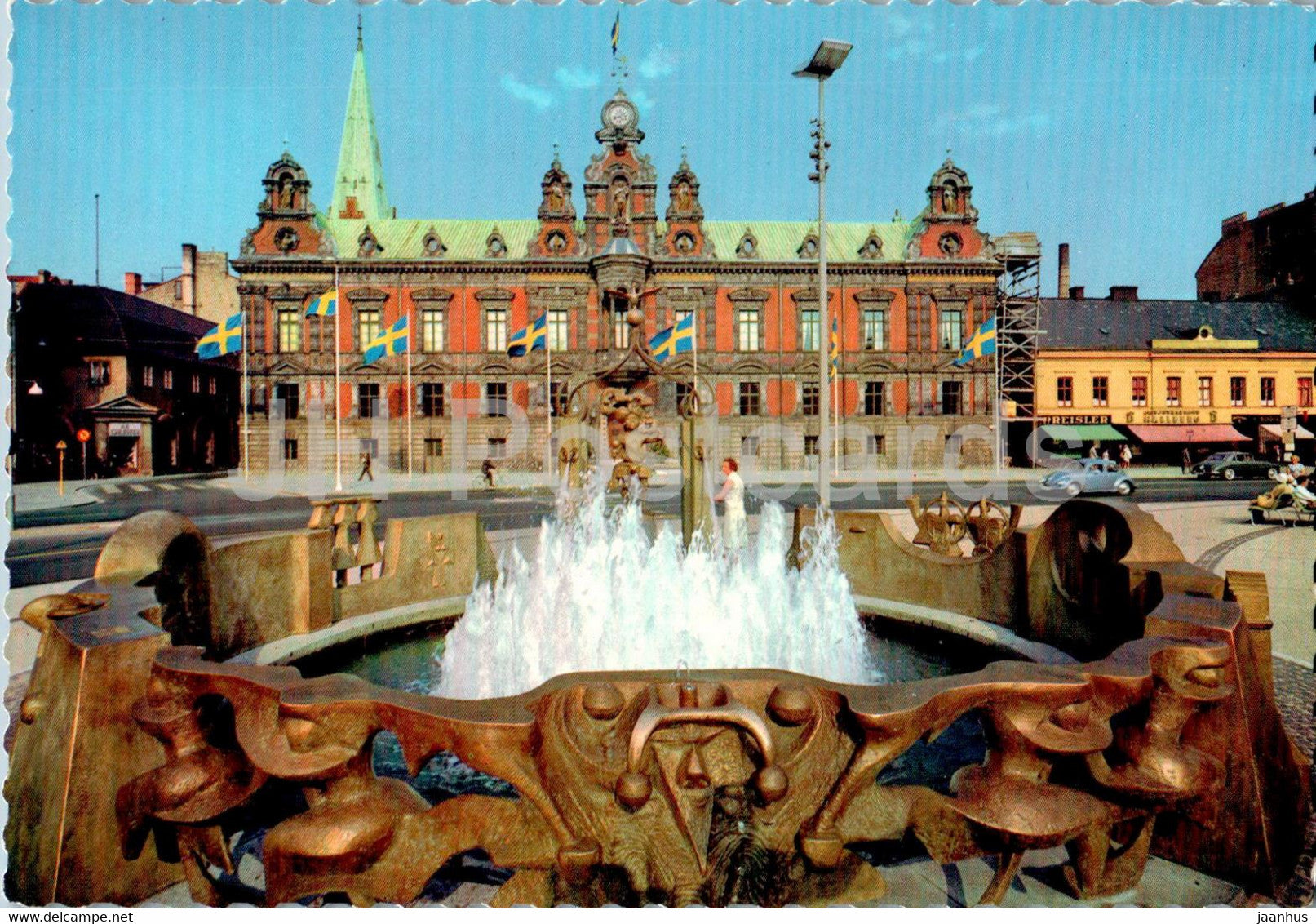 Malmo - Stortorget - 5/39 - Sweden - unused - JH Postcards