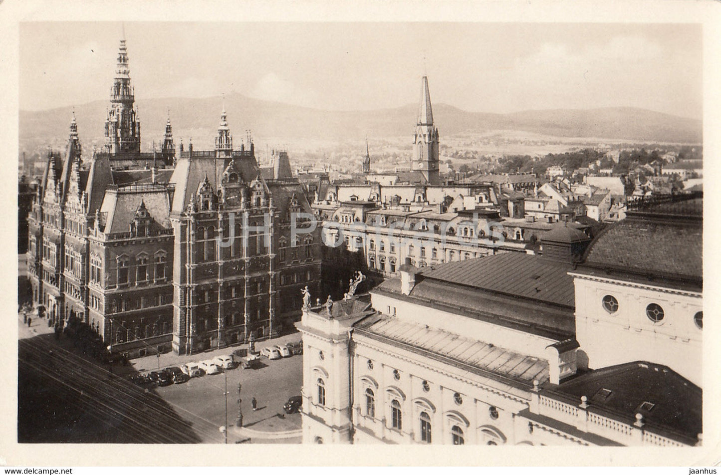 Liberec - celkovy pohled - old postcard - Czechoslovakia - Czech Republic - unused - JH Postcards