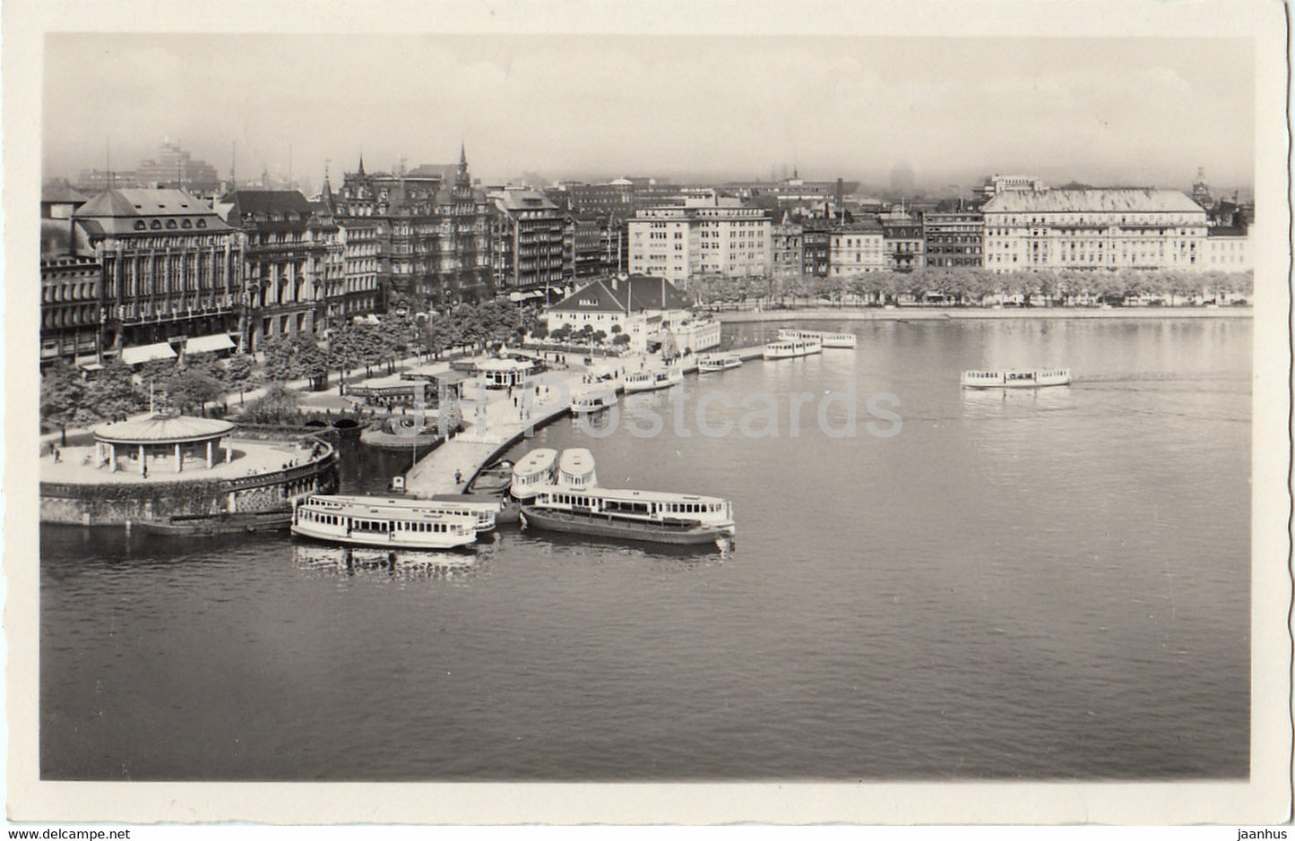 Hamburg - Blick auf Neuer Jungfernstieg - boat - Germany - unused - JH Postcards