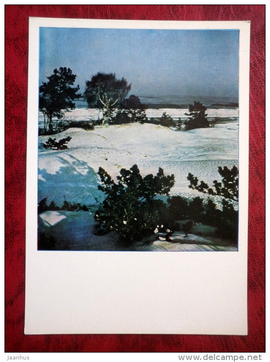 Vidzeme seaside - winter - Vidzeme - 1980 - Latvia USSR - unused - JH Postcards