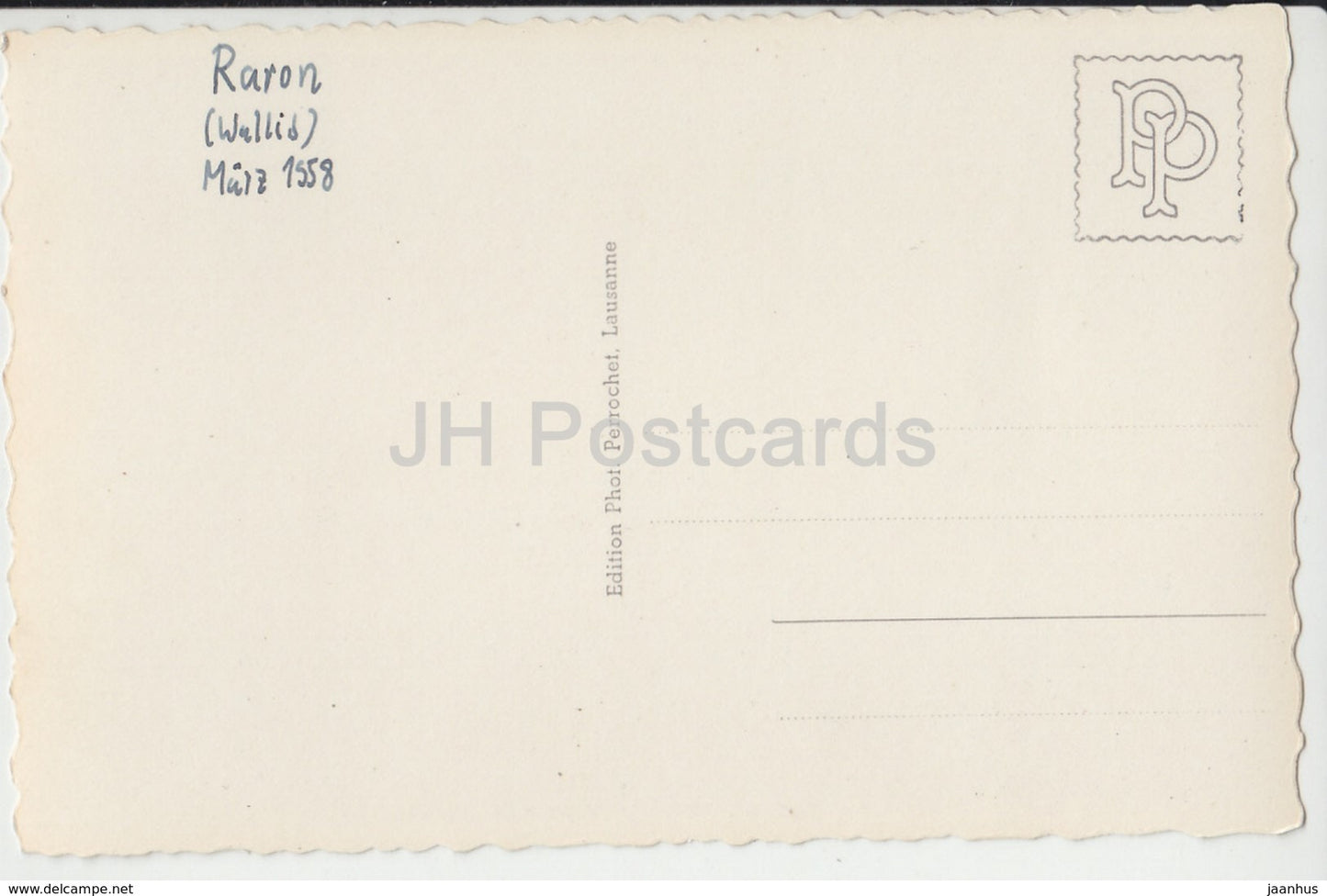 Raron - Das Jungste Gericht - Freskogemalde im Pfarrkirche - 7031 - Switzerland - 1958 - used