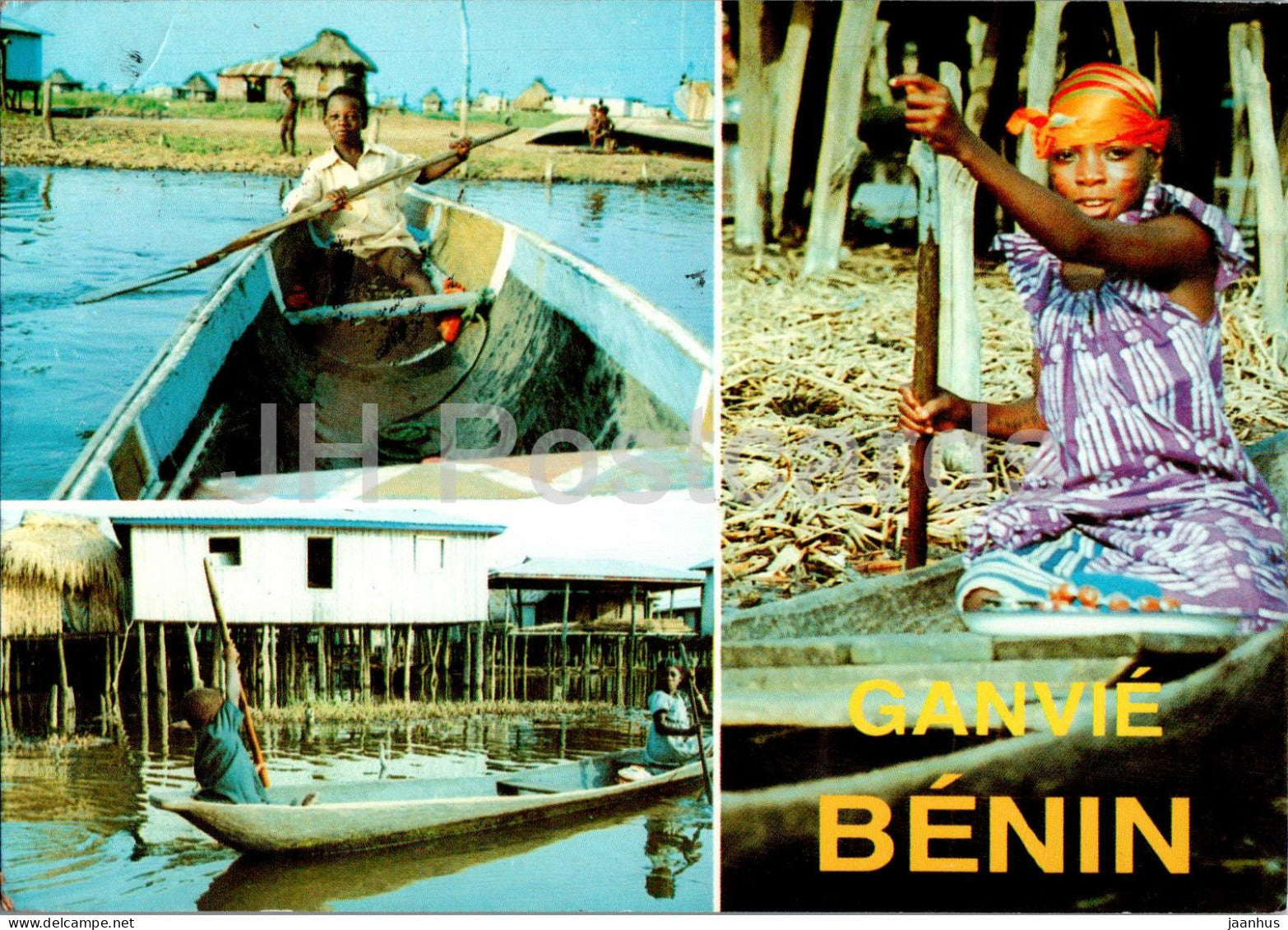 Ganvie Benin - Promenade sur L' Eau - Village Lacustre de Ganvie - boat - 1993 - Benin - used