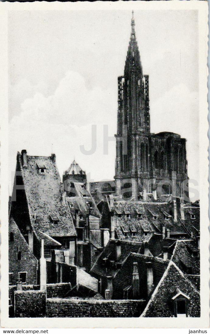 Strasbourg - Strassburg i E - Munster - La Cathedrale - cathedral - old postcard - France - unused - JH Postcards