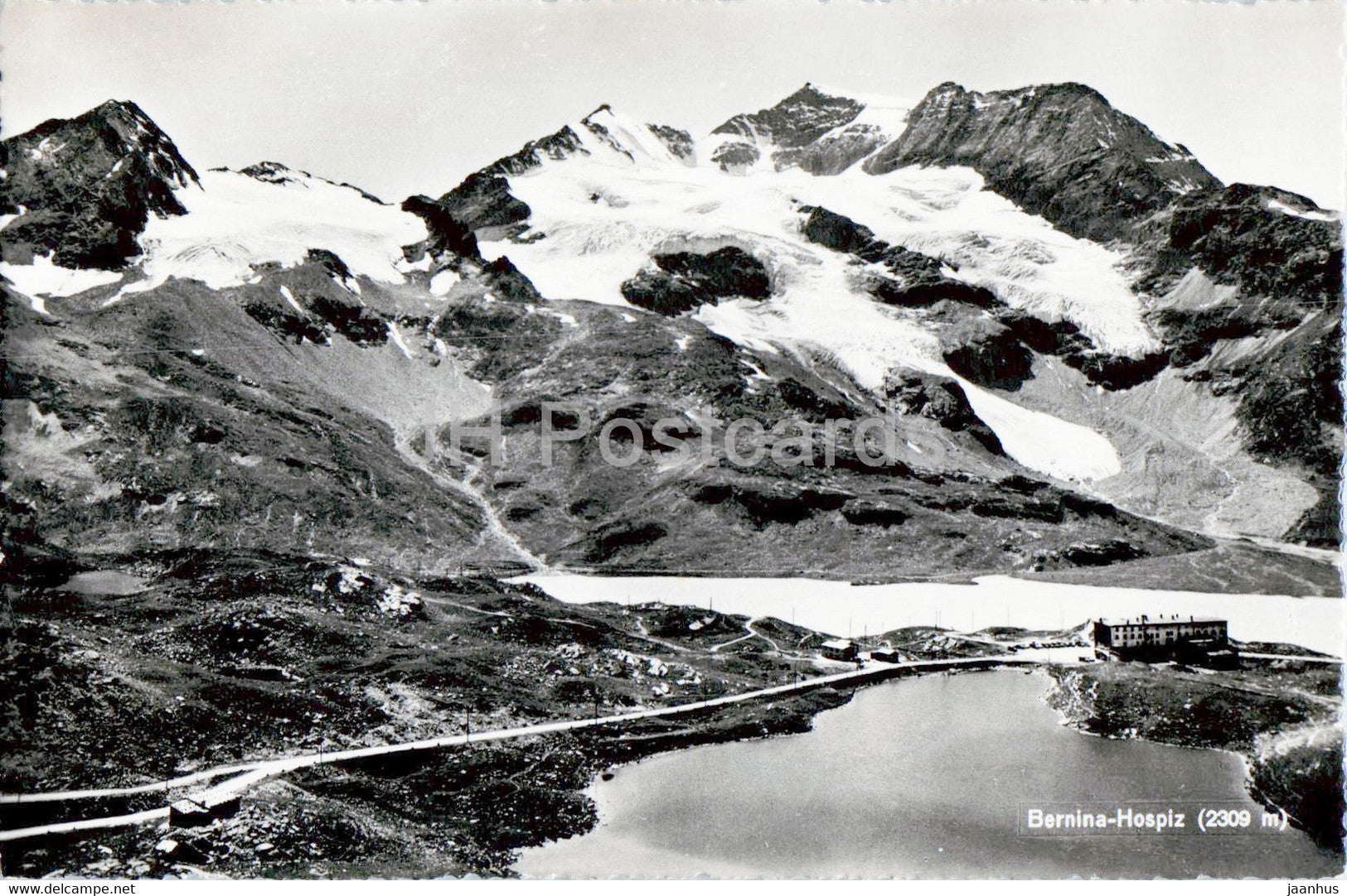 Bernina Hospiz 2309 m - 10952 - old postcard - 1933 - Switzerland - used - JH Postcards