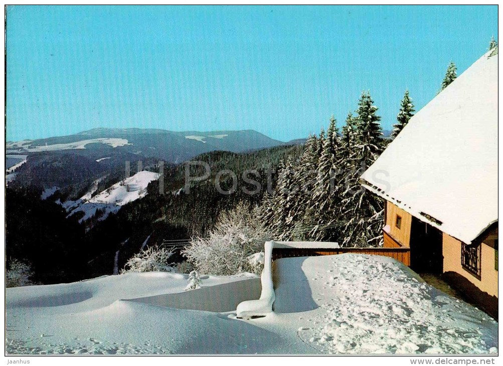 Winter im Hochschwarzwald - mountains - 1980 gelaufen - JH Postcards