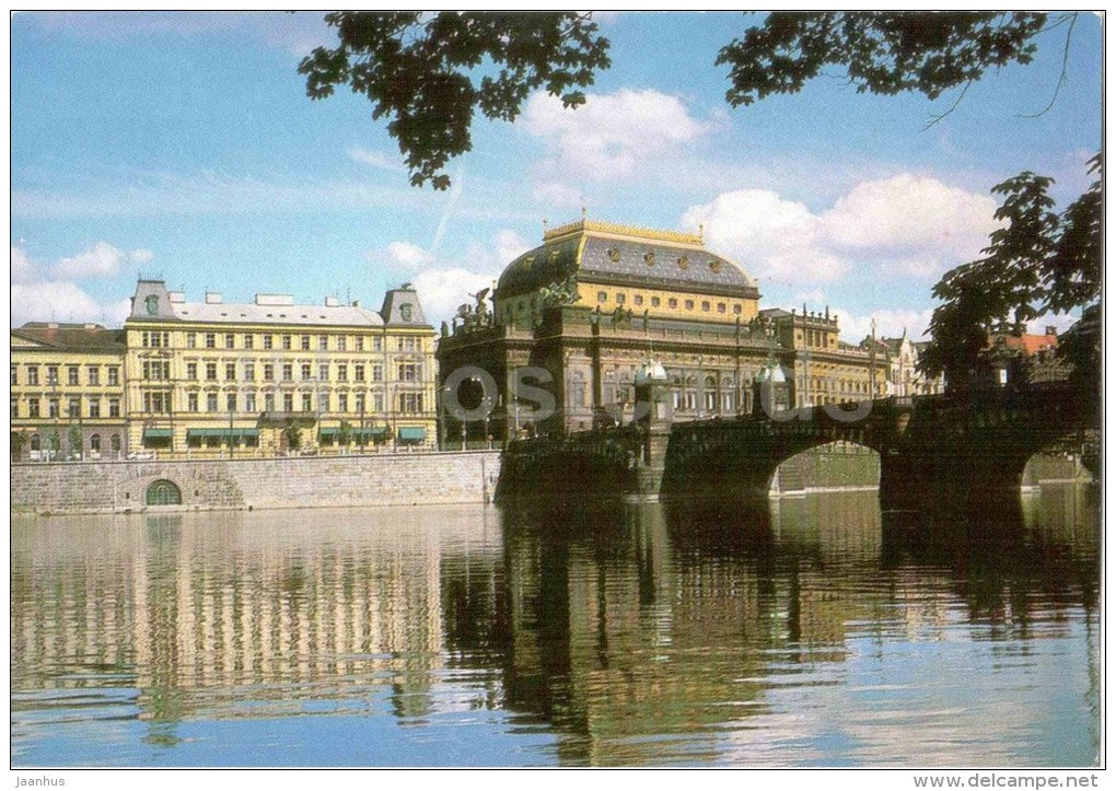 National Theatre - Praha - Prague - Czechoslovakia - Czech - unused - JH Postcards