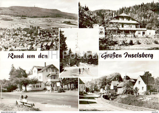 Rund um den Grossen Inselsberg - Brotterode - Hotel Schweizerhaus - Winterstein - Germany DDR - unused - JH Postcards