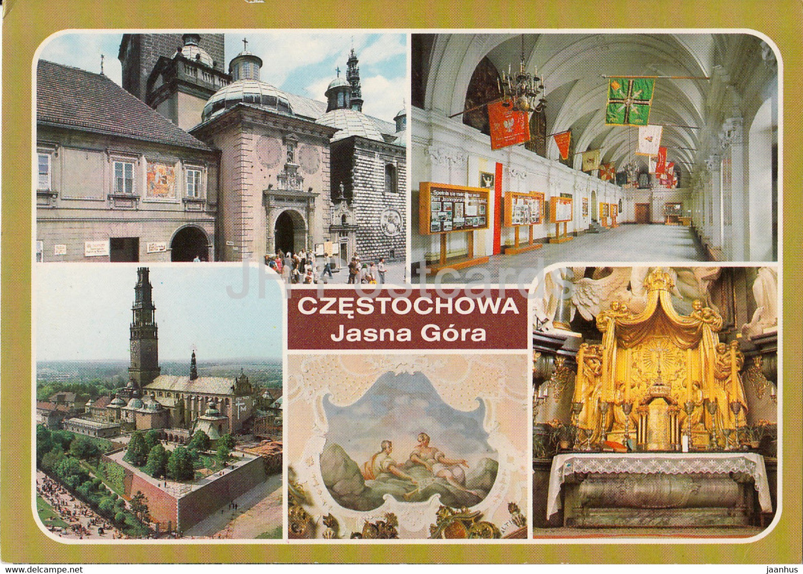 Czestochowa - Jasna Gora - church - monastery - multiview - Poland - unused - JH Postcards