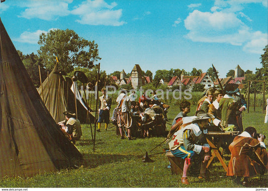 Dinkelsbuhl - Historische mittelalerliche Stadt - Medieval Soldiers - Germany - unused - JH Postcards