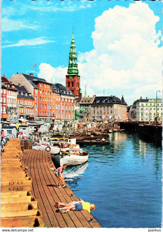 Copenhagen - Gammel Strand - boat - 33 - Denmark - unused - JH Postcards