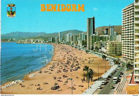 Benidorm - Playa de Levante - beach - 129 - Spain - used - JH Postcards