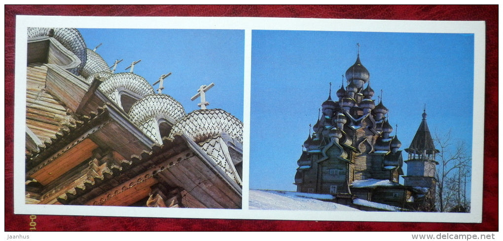 Transfiguration Church cupolas 1714 - Kizhi - 1979 - Russia USSR - unused - JH Postcards